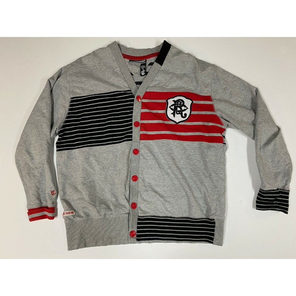 rocawear cardigan sweater mens XL gray vintage